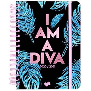 Planeta Gifts Agenda escolar diaria 2020-2021 I AM A DIVA