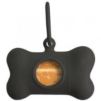 U.P. Bon Ton Classic Dog Black Pet Bag Dispenser