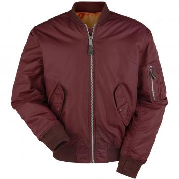 Brandit MA1 Bomber Jacket - Burgundy - Size S