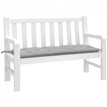 Cojín para banco de jardín Tela Gris Claro Mélange 120x50x7cm
