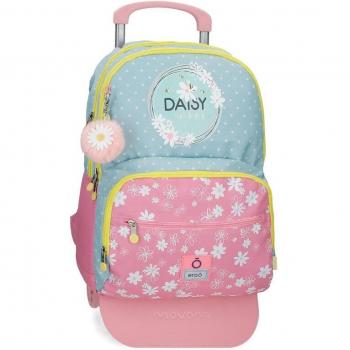 Mochila Enso Daisy con carro y dos compartimentos, ideal para la escuela
