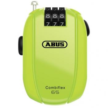 Candado Abus Combiflex Stopover 0,65m verde y amarillo