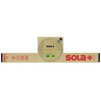 Sola NAM50T Nivel medidor de ángulos magnético de Aluminio Extra Resistente de 50 cm con Burbuja de precisión Focus, Único