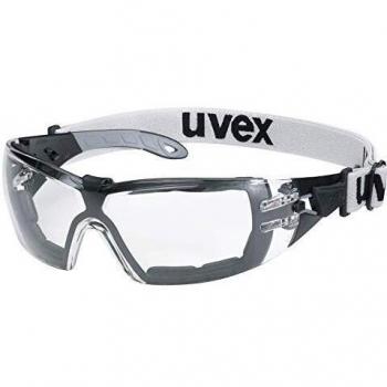 Uvex Pheos Guard Schutzbrille - Supravision Extreme - Transparent/Schwarz-Grau