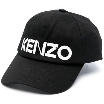 Kenzo Black Logo Baseball Cap for Men - One Size
