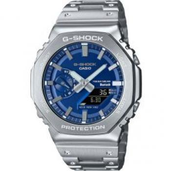 Casio G-Shock Full Metal Analog-Digital Bluetooth Men's Watch GM-B2100AD-2AER with Blue Dial