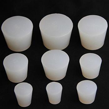 2pcs 3 # -14 # Plug de silicona sin agujero para el tapón de goma del silicón del grado del alimento del vino del brebizador de la válvula del esclusa de aire