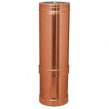 Módulo Recto Medio Aislado de 460 mm para Estufa de Pellet en Acero Inoxidable DW 316L-Cobre Ø80