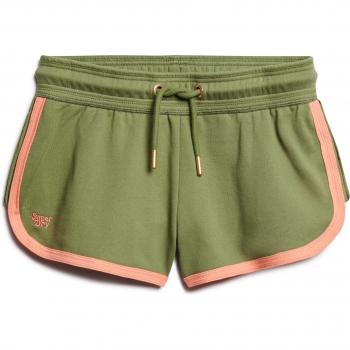 Pantalón Corto Logo Racer para mujer en color verde de Superdry