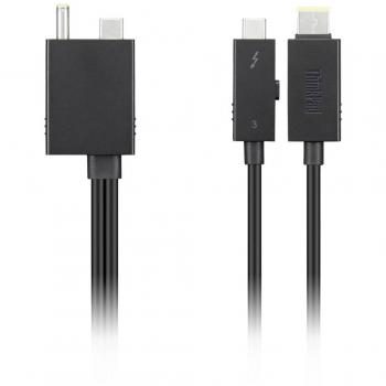 Lenovo 4X91K16970 Thunderbolt 3 Cable, 0.7m Length, 40 Gbit/s Speed, Male to Male Connectors - Black