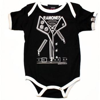 Ramones Baby Body/Pelele Logo - Punker negro negro Talla:12-18 meses