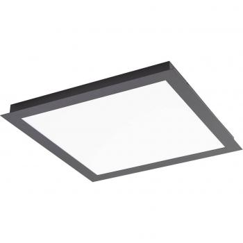 Lámpara de techo inteligente LED Lucande Leicy negro 65 cm RGB CCT, moderna, hecha de metal, para salón y comedor, con una llama