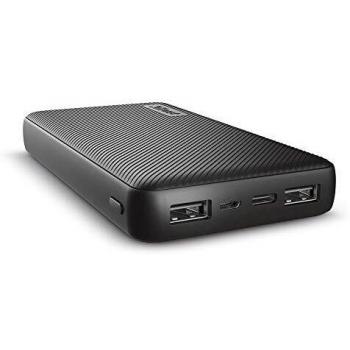 Trust Mobile Batería Externa 15000 mAh Primo Power Bank Cargador Portátil Móvil para Tablets, Smartphones, iPhone, iPad - Negro
