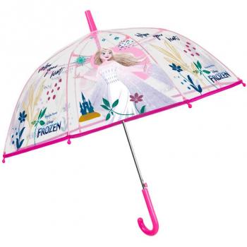 Paraguas Infantil Automático Transparente con Cúpula de Frozen Disney 45cm