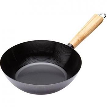 WORLD OF FLAVOURS Oriental Wok, Acero, Negro, 25 cm
