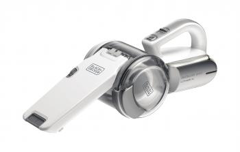 Aspiradora de Mano Inalámbrica Black+Decker PV1820L, 18V con Cabezal Pivotante y Acción Ciclónica, Diseño Compacto y Ligero, Color Blanco
