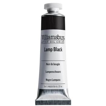 Pintura al óleo Williamsburg 37ml, Lámpara Negra, Color Profesional Opaque
