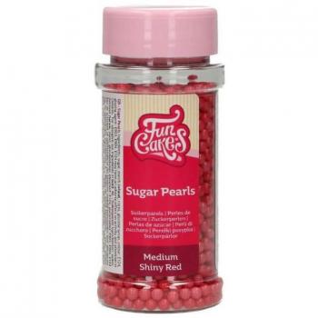PERLAS DE AZUCAR BLANDAS FUNCAKES - ROJAS 80 G