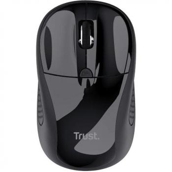 Trust 24658 Ratón Inalámbrico Negro, Óptico, 1600 DPI Ajustable, 4 Botones, Rueda de Desplazamiento, Uso Ambidiestro