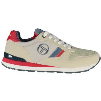 Sergio Tacchini Gray Embroidered Lace-Up Sports Sneakers - EU42/US9, Male, Multicolor, Size: 9 US