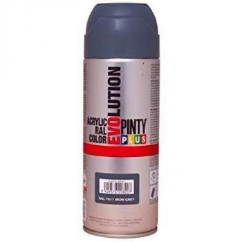 Pintura spray Acrílica Brillo PINTYPLUS EVOLUTION 520cc Iron grey Ral 7011