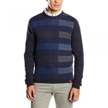 camel active CREW-NECK 1/1-Jersey Hombre,  
 Azul