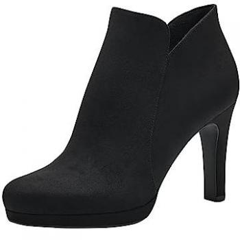 Botines de Tacón Alto Tamaris para Dama, Talla 38, Color Negro, Estilo Elegante y Femenino