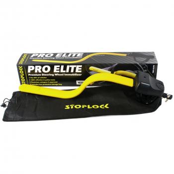 Antirrobo de Volante Stoplock Pro Elite - Barra antirrobo de alta seguridad, fabricada en acero reforzado, diseño universal que se adapta a la mayoría de los volantes, sistema de bloqueo con llave de alta resistencia,