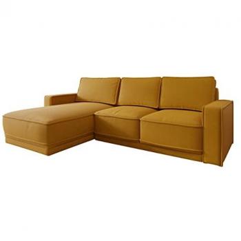 Sofá rinconero Comfivo 230 con función de descanso y caja de ropa de cama, 268 x 87 x 167 cm