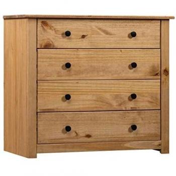 vidaXL Side Cabinet 80x40x73 cm Pine Panama Range