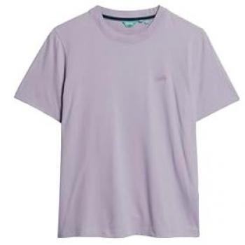 Camiseta Vintage Logo bordado lila para mujer Superdry