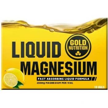 Goldnutrition Magnesio Líquido 10 Viales X 25 Ml Sabor Limón