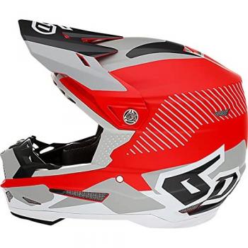 Casco de Cross 6D ATR-2 Fusion Rojo para Niño, tipo Offroad, tamaño LG