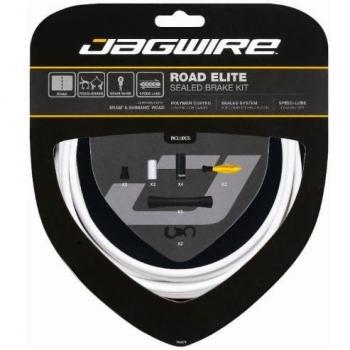 Jagwire Road Elite - Cable de freno impermeable para bicicleta, color blanco