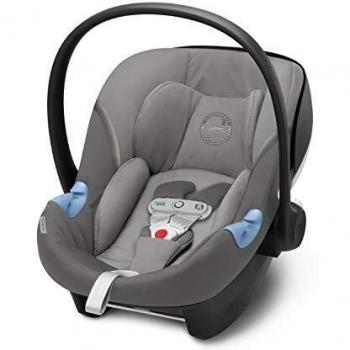 CYBEX Gold Portabebé Aton M i-Size, En contra de la marcha, Incluye SensorSafe, Para niños de 45 cm a 87 cm, Máximum 13 kg, Gris