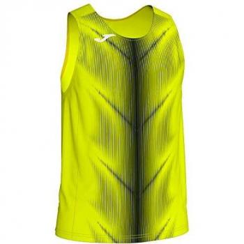 Joma Olimpia Camisetas, Niños, amarilo Fluor/Negro, 4XS-3XS