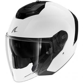 Casco Jet Shark RS Blank Negro Blanco (L)