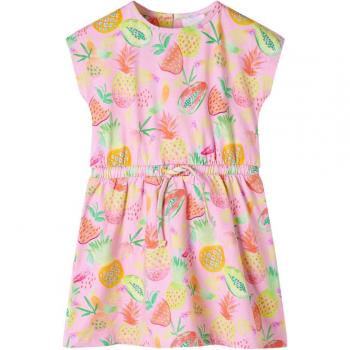 Vestido infantil rosa suave 140
