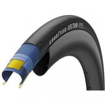 Cubierta Goodyear Vector 4Seasons Tubeless Ready 700c x 30, 60 TPI, negra