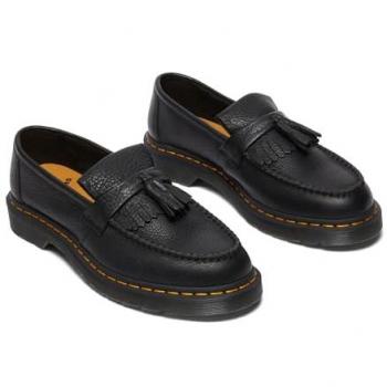 Dr. Martens Adrian YS Black Leather Tassel Loafers for Men, Size 41