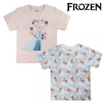 Disney Camiseta Manga Corta 2 UDS Niña Frozen