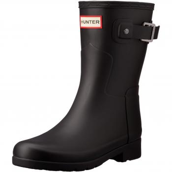Hunter Women's Original Refined Slim Fit Waterproof Short Wellington Boots - Black - Size 7