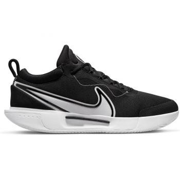 Nike Zoom Pro Zapatilla de Tenis para Tierra Batida Hombres - Negro, Blanco, con tecnología de amortiguación Zoom Air, suela de goma para tracción en canchas de tierra batida, diseño ligero y transpirable,