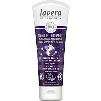 Lavera Good Night 2In1 Hand Cream & Mask with Organic Grape & Organic Shea Butter - For Very Dry Skin 75ml/2.6oz