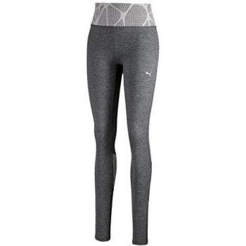 PUMA Studio Lace Eclipse Full Tight Mallas Deporte, Mujer, Medium Gray Heather-Rosewater, M