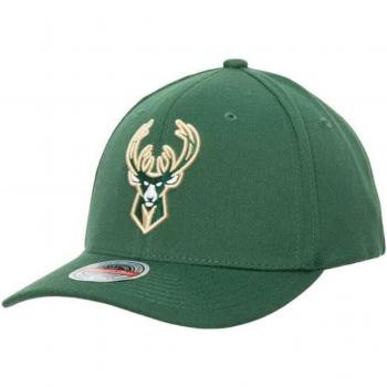 Gorra Deportiva Mitchell & Ness Milwaukee Bucks Verde oscuro