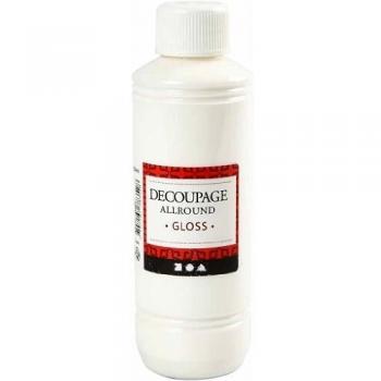 Laca de Decoupage Brillante, 250 ml, 1 Frasco