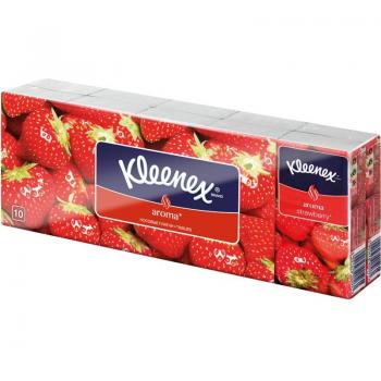 Kleenex Strawberry Scented Paper Tissues 10x10 Pack