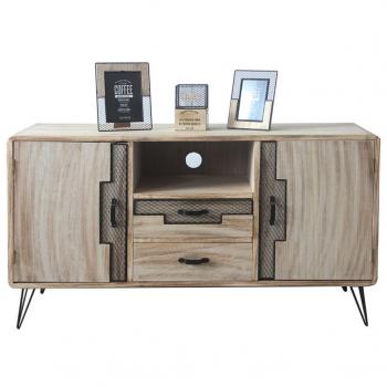 Aparador DKD Home Decor Metal Madera de Paulonia (120 x 41 x 65 cm)