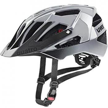 Uvex Quatro MTB Helmet - Unisex, Rhino Black, 52-57 cm